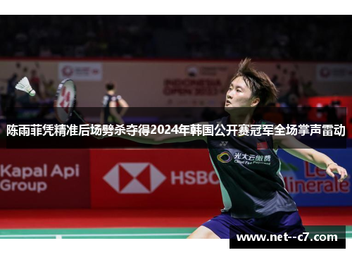 陈雨菲凭精准后场劈杀夺得2024年韩国公开赛冠军全场掌声雷动